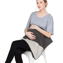 Belly Armor 담요 라디아쉴드 원단 EMF 담요 - 76.2 x 88.4 cm 100% 면 - 임산부와 신생아를 위한 방사선 방지 담요 마운틴 차콜 1개 세트, Mountain (Charcoal)