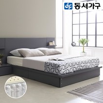 동서가구 리벨라 평상서랍형Q침대＋케미컬50T DF915550, 그레이