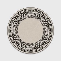 통풍 모던하우스 풍기 인견 삼베 홈쇼핑 카페트 러그 및 카펫 홈 거실 흑백 기하학적 복고풍 스타일 패턴 라운드 러그 대형 침실 홈 장식