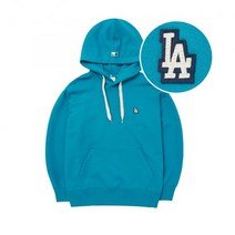 MLB 베이직 스몰로고 오버핏 후드티 LA Mint
