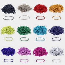 더이안 컬러군번줄 1.5mm 2.4mm (약100개) 볼체인 구슬줄 키링 체인줄 악세사리 부자재, 남색 2.4mm