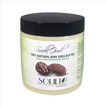 SmellGood 순수 비정제 시어 버터 완전 천연 및 유기농 아이보리색 226.8g8온스 병에 포장 1개 단위, Shea Butter_8 Ounce