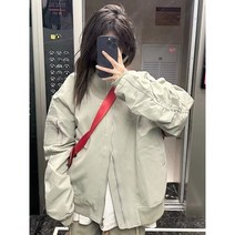 과잠 어깨 패드 봄버 재킷 남성 봄 가을 패션 브랜드 미국 복고풍 빈티지 야구 유니폼 커플 착용