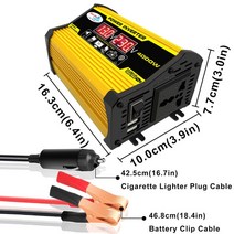 차 캠핑카 부품4000W 순수 사인파 인버터 12V/24V/48V/60V DC ~ AC 220V 110V 전압 변압기 전원 소켓 변환, 11 12 V 110v