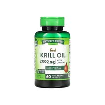 네이쳐스트루 레드 크릴오일 오메가 3 인지질 2000mg 60정, 1개, 기본