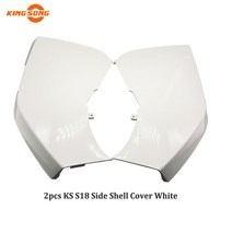 원래 킹 송 KS S18 액세서리 흰색과 검은 색 외부 쉘 보호 커버 부품 KingSong 전기 휠 EUC, 08 2pcs Side White