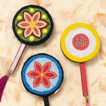 바보사랑 민화샵 마라카스 쉐이커 악기 만들기 클레이 패키지.민화샵, 마라카스UDPCL0340／칼라폼5색UDPCL0030