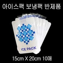 ICEPACK 실속형 아이스팩 보냉팩 얼음팩 15X20cm 반제품 10매