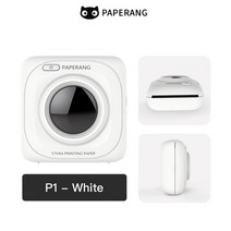 포켓포토 미니프린터Dropshipping PAPERANG P1 포켓 BT 무선 열전사 휴대용 모바일 프린터 200dpi 사진 그, 01 P1 white 1pcs