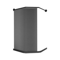 간이 샤워부스 욕실 파티션 물막이 칸막이 그레이, 상세 페이지 참고, 80x80(B는 45) 블랙 폴