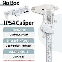 디지털마이크로미터 외경마이크로미터 내경 스탠드 버니어 캘리퍼스 미터 다이얼 금속 게이지 마이크로 눈금자 스테인레스 스틸 깊이 측정 도구, IP54 Caliper