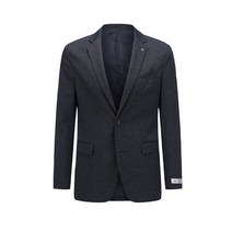 코오롱 브렌우드 남성 컬러 블랜드 스트레치 자켓 멜란지네이비 테일러드 카라 투버튼 슬림핏 BRJCA20711NYM