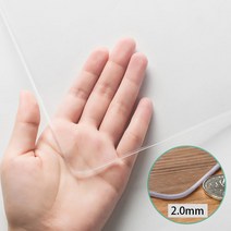DsdMat 방수 투명 테이블매트 방열 소프트 글라스 유리대용 PVC 매트, 60×100cm, 두께2mm