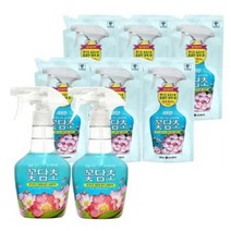 섬유향수 샤프란 꽃담초 섬유 연꽃향 400ml 2+리필320ml x 6 옷 냄세 탈취, 자스민꽃 향