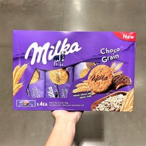 밀카 초코 그레인 쿠키 비스켓 168g X 4팩 코스트코, 1개, 672g
