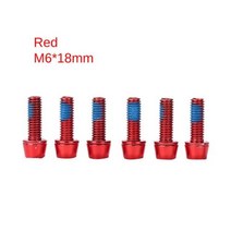 일퍼센트위드 자전거각도조절스템 6 산악 자전거 줄기 볼트 티타늄 도금 M5x18mm 알렌 육각 머리 MTB 나사 와셔 라이저, 01