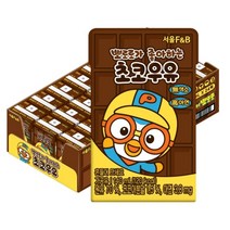 서울에프엔비 뽀로로우유 초코우유 1박스 140ml 24개입