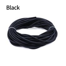 고무호스 1M 1.7 2 3 5 6mm 자연 라텍스 고무 튜브 야외 사냥 슈팅 탄성 밴드 전술, [04] Black, [02] 2x5mm, 04 Black_02 2x5mm