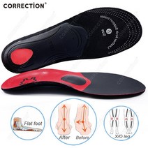 발 아치 지원 orthopedic shoes sole pad ox leg 족저 근막염 man women 교정 pu leather latex orthotic insoles