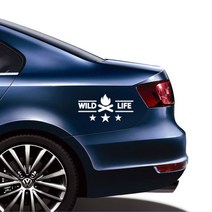 차박 캠핑 동호회 차량용 데코 스티커 차량꾸미기 익스테리어 자동차스티커 몰딩 장식, 대형, 그레이