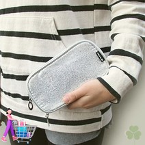 실버 펄리 고급형 파우치 화장품파우치 여성미니백 20대 10대 남자 Men bag 남성 FPR0348EA