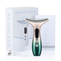 피부수분측정기 피부분석기 피부 테스트기 EMS Microcurrent 얼굴 목 아름다움 장치 LED 광자 퍼밍 회춘 안, [02] Green
