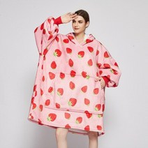 집순이 빅 후드 입는 담요 극세사 전신 이불 망토 차박 블랑켓 자이언트 tv 여성 운동복 빛나는 양털 오버 사이즈 따뜻한 웨어러블 소매 bata manta mujer 담요 55