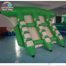 플라잉피쉬보트플라잉보드플라잉보트바나나보트물놀이보트바나나고무보트고무보트플라잉피쉬보드 4.2x3.2m 팽창 식 비행 물고기 물 배 공기 펌프를 가진 성숙한 바나나 보트