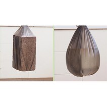 업소용 식당 뜯어쓰는 검정 비닐봉투 봉지 쓰봉 포장, 45cmX55cmㅡ30장들이 한롤
