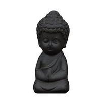 미니불상 불교 석가모니 반가사유상 관세음 지장 보살정원 액세서리 부처님 동상 차 애완, 밝은 회색