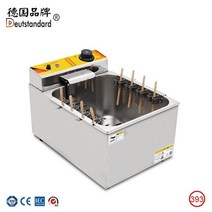업소용 전기 프라이어 튀김기 치즈 핫도그 스틱 딥 콘 스낵 대용량, 7.220V - 단일 탱크-UK