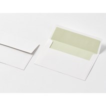비치지 않는 고급 레이어드 컬러 봉투 웨딩 청첩장 초대장 엽서-50p, 50매, 5.소프트그린