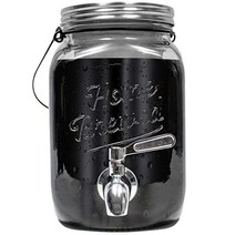 Willow & Everett 콜드 브루 커피 메이커 - 2L 아이스 티 & 커피 콜드 브루 메이커 - 스테인레스 스틸 스파우트 및 탈착식 필터가 있는 유리 피처, 2리터
