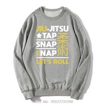 브라질 주짓수 남성용 코튼 BJJ 견적 후드 스냅 또는 낮잠 풀오버 스웨터 하라주쿠 남여공용