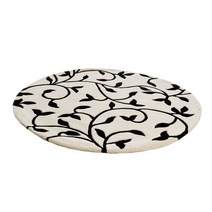 에톨디자인 그로우 러그 white-black round Ø180 cm