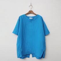 도희날다 린넨 티셔츠 라운드 반팔 셔츠(바01070)