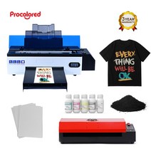 사진인화기 가정용프린터기 핸드폰사진인화기Procolor-DTF 프린터 L1800 DX5 티셔츠 가죽 후드 맞춤형 비, 04 L1800 with Oven_04 영국 플러그
