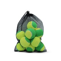 매직오렌지 테니스공 12팩 75% 저압축 스테이지 테니스공 초보자용 청소년 키즈 훈련용 그물망 가방으로 운반이 용이한