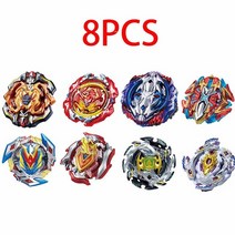 모델 Beyblade Burst Toys With Starter and Arena Bayblade 금속 융합 God Spinning 탑 블레이드 장난감, [18] SZTL-8PCS-2
