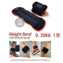쏭쏭이 손목 발목 모래주머니 중량밴드0.25kg 2P 간단한운동 스포츠밴드 네오플랜중량밴드 운동 모래조끼 모래주머니효과 나이키보호대 간편한운동, 형광그린