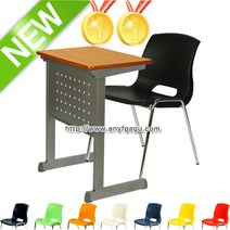 HS맥스브레인터공1 학원용책걸상세트 학생용책상 학교 학습용 교육 의자 공부방 수강용 1인용, 검정