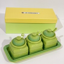 도자기 양념통 세트 양념통 수저통 주방 가정용 소금통 양념병 후추통, 11.그린양념통3개세트개