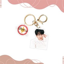 Kpop 스트레이키즈 스트레이 키즈 키 체인 NACIFIC 사진 인쇄 아크릴 펜던트 열쇠 고리 Hyunjin Lee Know Bangchan Felix, [01] 5 cm 20 gram, [01] 1