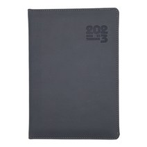 2022년 25절 날짜형 고급양장 다이어리 업무용 하루식, 그레이