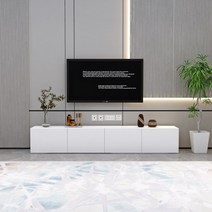 원룸티비다이 대리석거실장 tv다이서랍장 높은거실장 거실장 Betta 모던 심플 클래식 서랍 TV 캐비닛 화이트 거실 소형 북유럽 뉴 라이트 럭셔리 미니멀리스트 고급, 길이 2.2미터 깊이 30 높이 30(도어 4개), 모으다