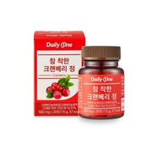 데일리원 참 착한 크랜베리 정 30정, 4통