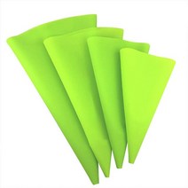 계량 1-4pcs 주방 가제 크림 과자 가방 베이킹 액세서리 diy 케이크 장식 식품 학년 evatpu 재사용 가능한 배관, 4pcs 녹색