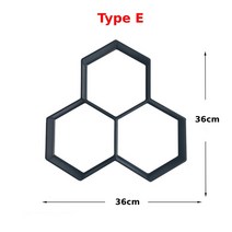 마당 데크 대크 전원주택 정원 산책 포장 금형 DIY 수동 시멘트 벽돌 도로 콘크리트 재사용 가능한, Type E