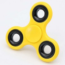 고급 피젯 무소음 큐브 스피너 어른 장난감 플라스틱 베어링 Tri-Spinner ABS 자폐증을위한 EDC 핸드 스피, 07 YELLOW