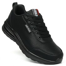 이제이슈즈 남자 에어운동화 올블랙 러닝화 워킹화 트레킹화 키높이 스니커즈